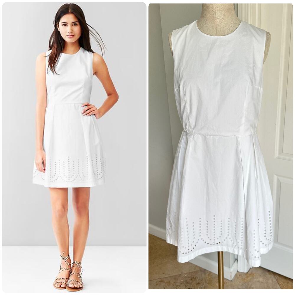 GAP Laser-cut fit & flare dress Sz 10